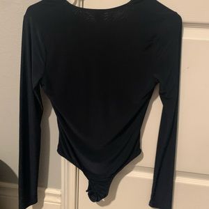 V neck bodysuit